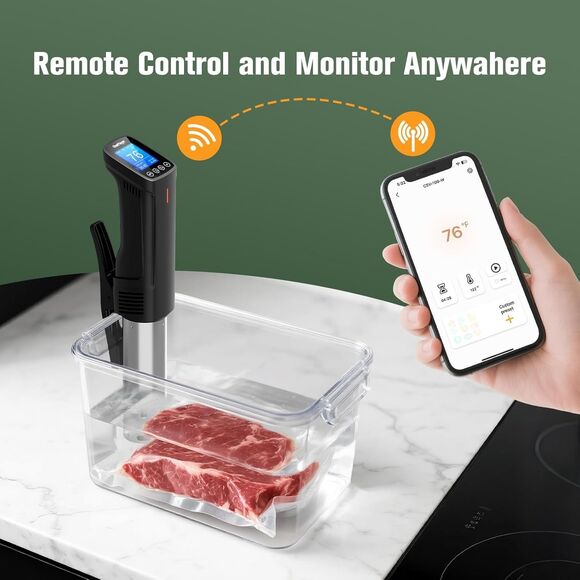 CharMeter Sous Vide Cooker Machine Wifi 1000 W Immersion Circulator App Control - Picture 10 of 13